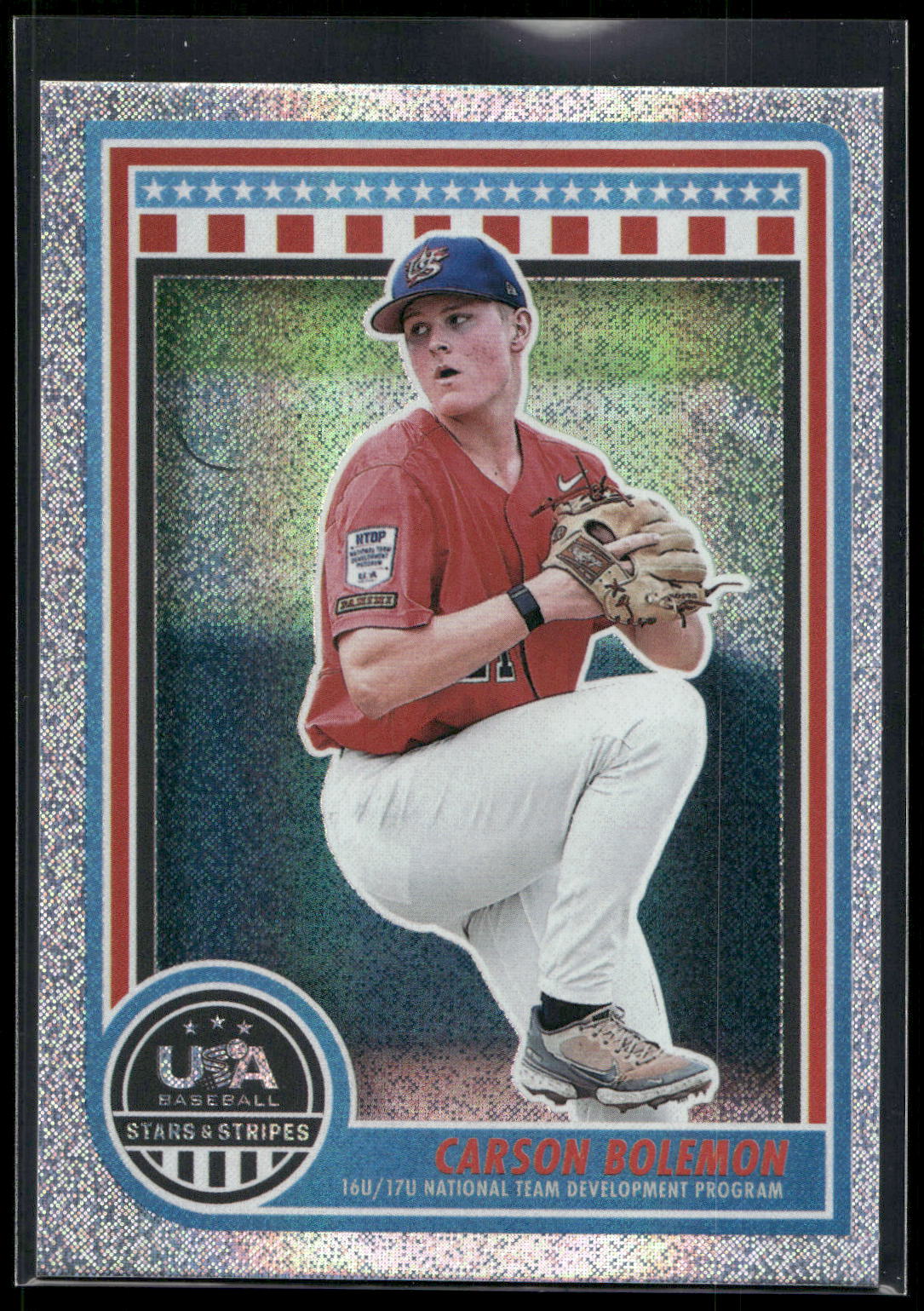 2025 Panini Stars & Stripes USA Baseball #115 Carson Bolemon Opening Day