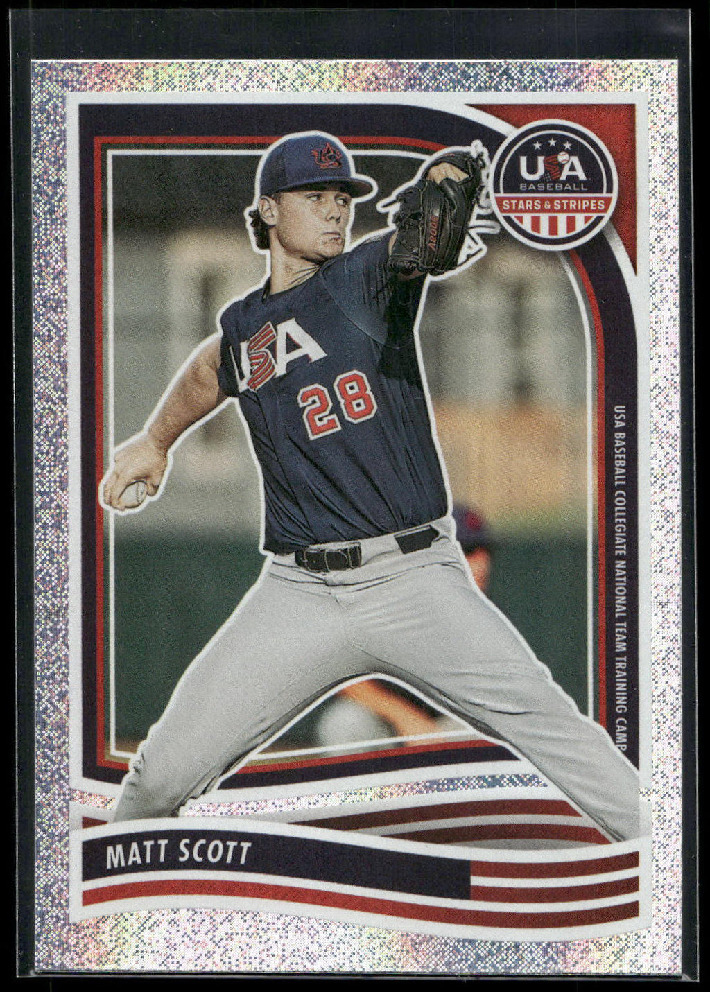 2024 Panini Stars & Stripes USA Baseball #146 Matt Scott Opening Day