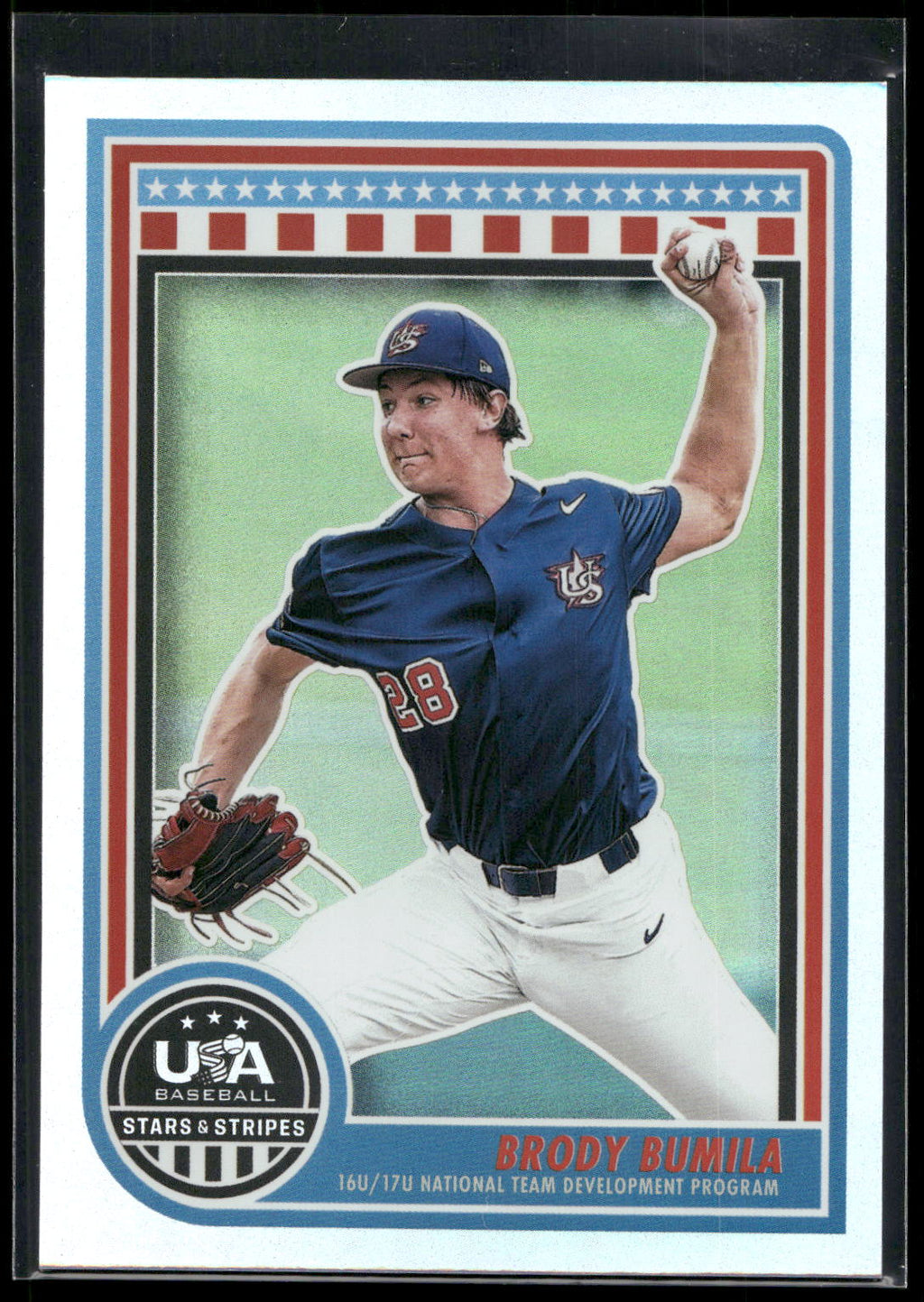 2025 Panini Stars & Stripes USA Baseball #182 Brody Bumila
