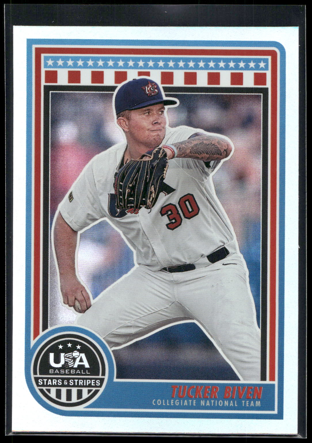 2025 Panini Stars & Stripes USA Baseball #82 Tucker Biven