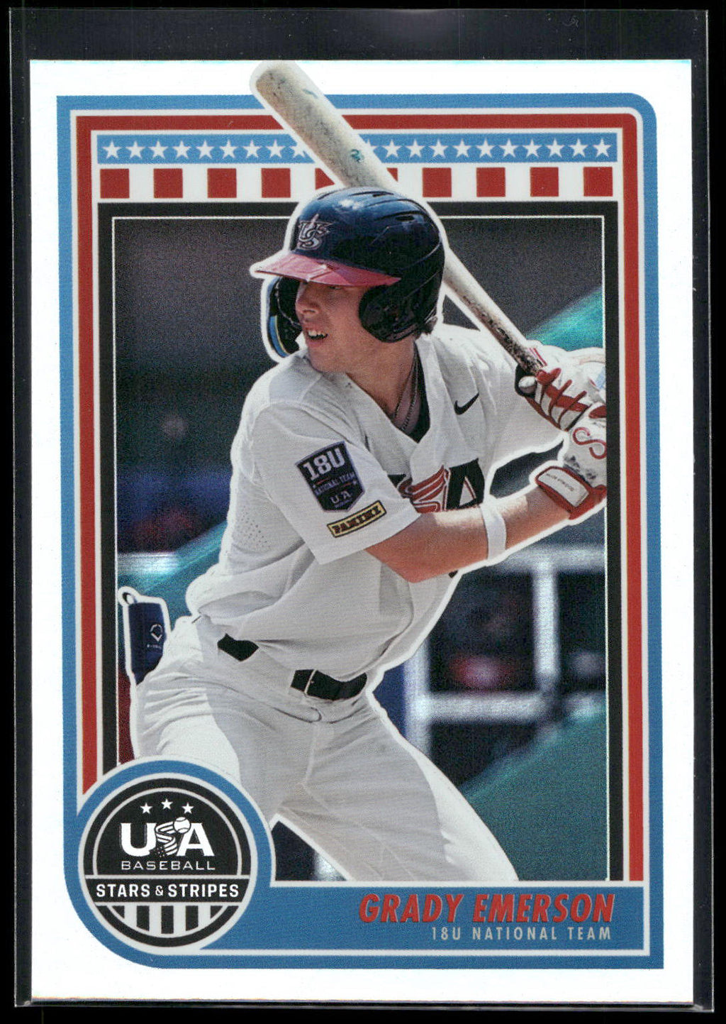 2025 Panini Stars & Stripes USA Baseball #87 Grady Emerson