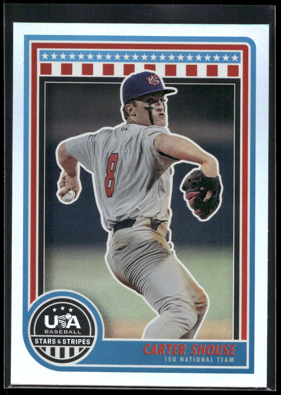 2025 Panini Stars & Stripes USA Baseball #23 Carter Shouse