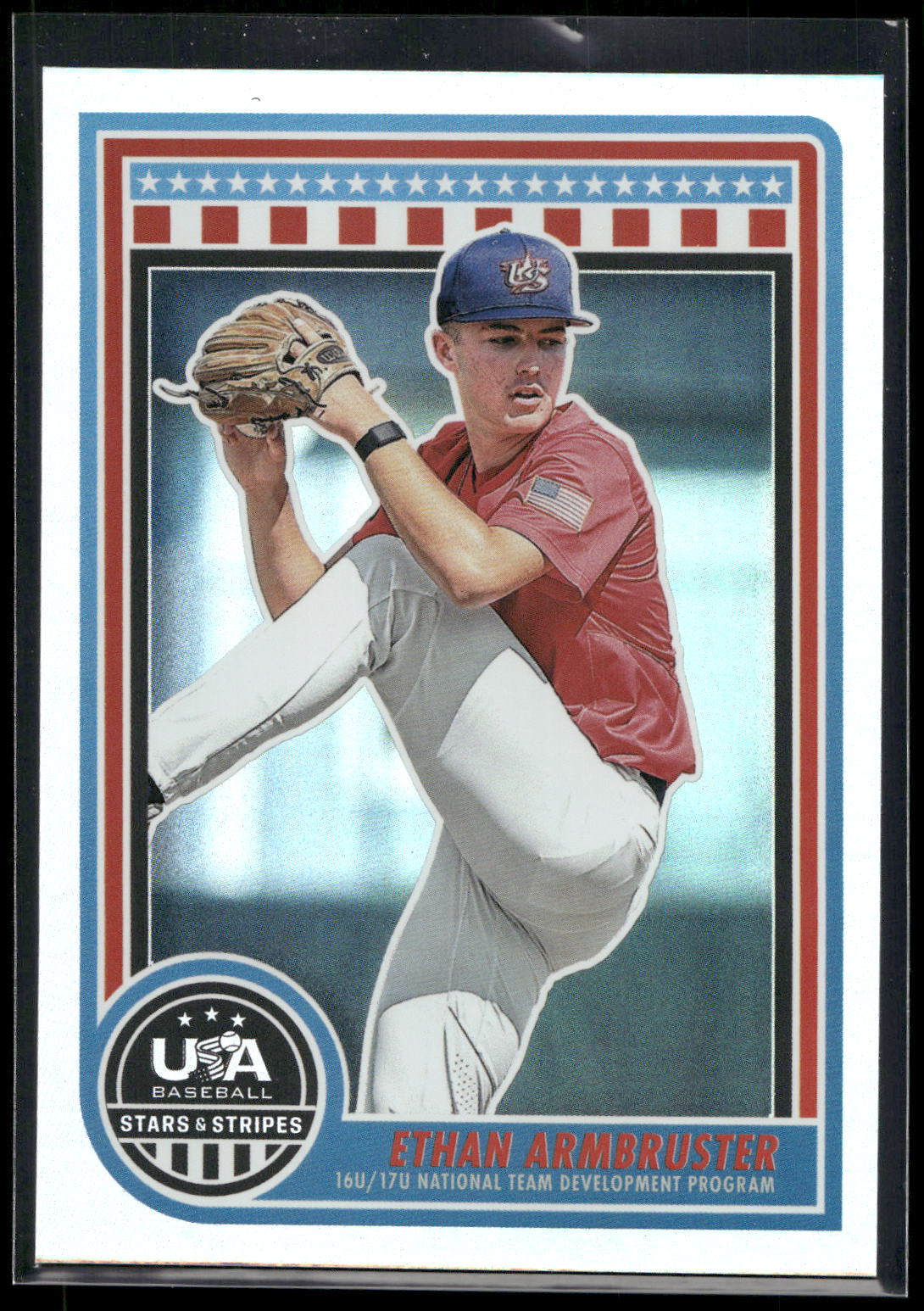2025 Panini Stars & Stripes USA Baseball #139 Ethan Armbruster