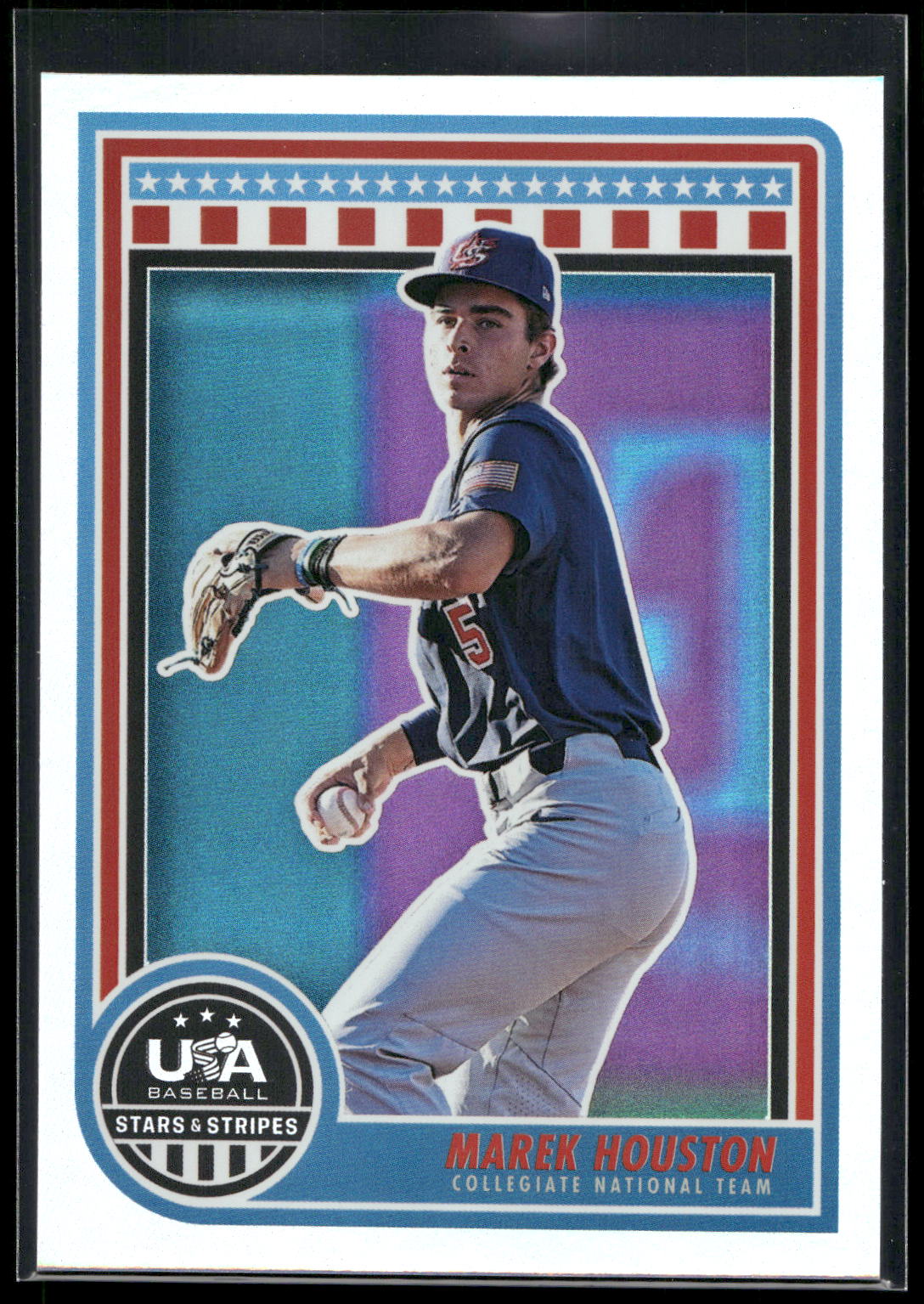 2025 Panini Stars & Stripes USA Baseball #97 Marek Houston