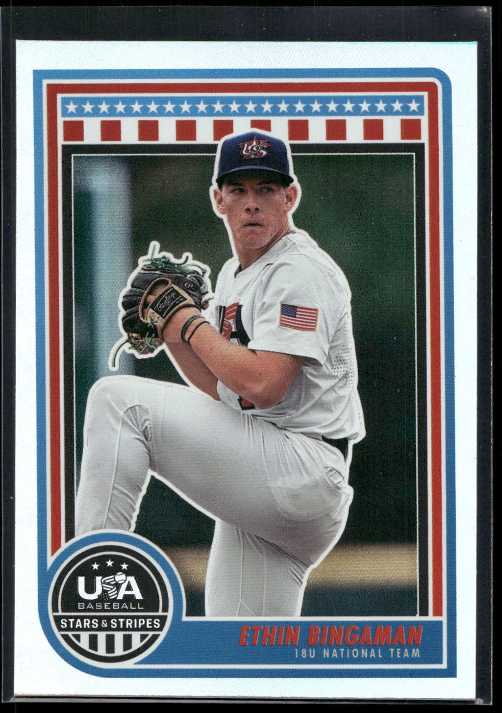 2025 Panini Stars & Stripes USA Baseball #28 Ethin Bingaman