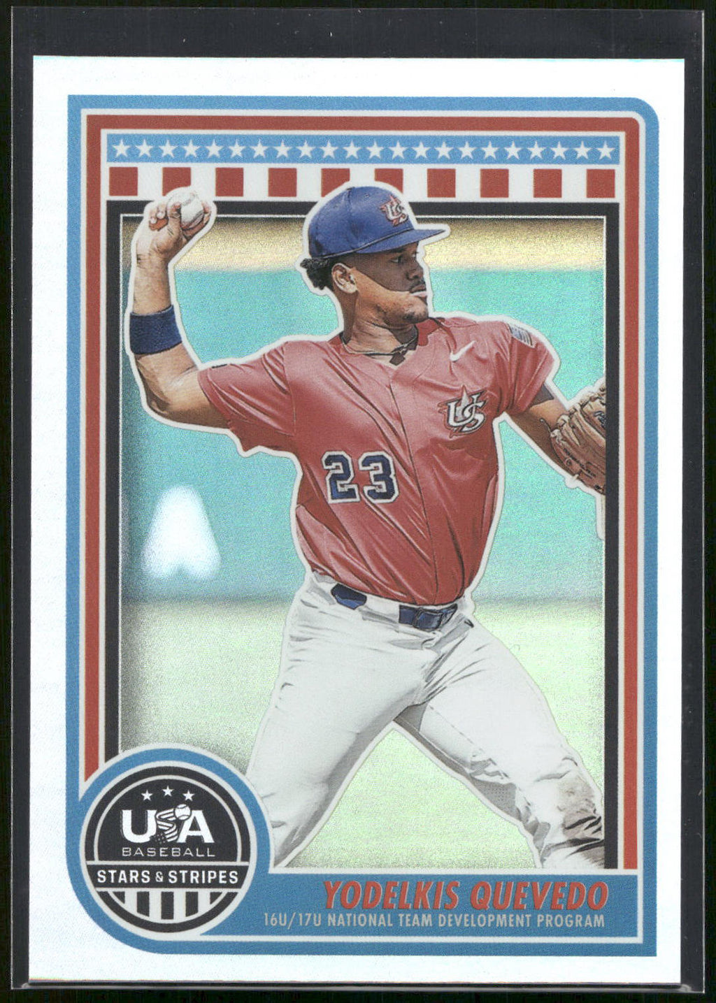 2025 Panini Stars & Stripes USA Baseball #132 Yodelkis Quevedo