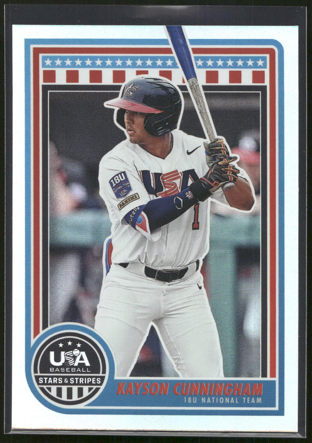 2025 Panini Stars & Stripes USA Baseball #47 Kayson Cunningham