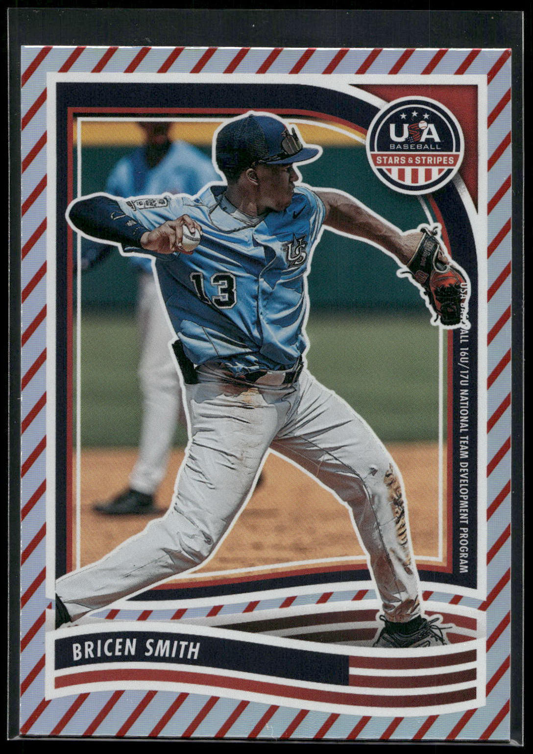 2024 Panini Stars & Stripes USA Baseball #130 Bricen Smith Stripes