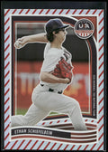 2024 Panini Stars & Stripes USA Baseball #86 Ethan Schiefelbein Stripes