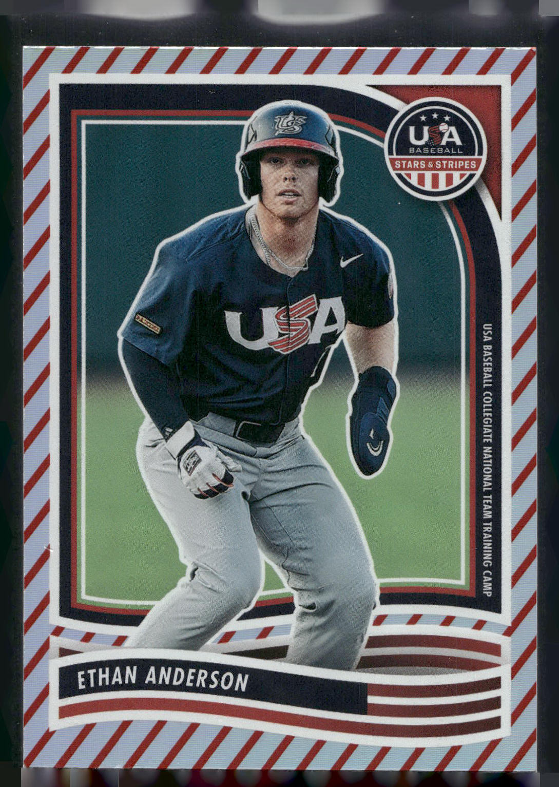 2024 Panini Stars & Stripes USA Baseball #103 Ethan Anderson Stripes