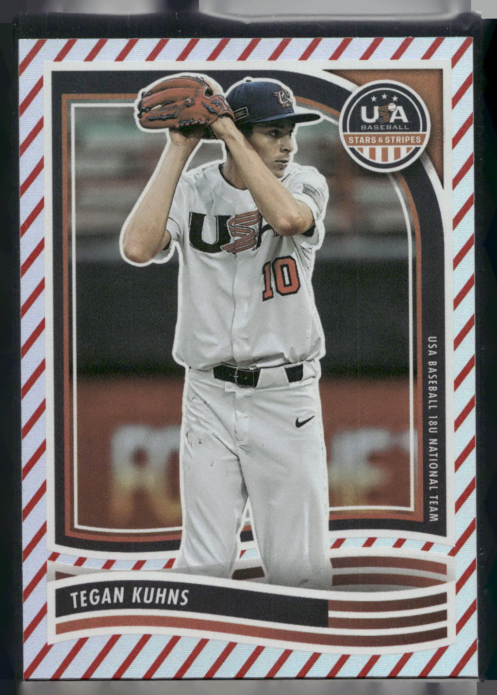 2024 Panini Stars & Stripes USA Baseball #84 Tegan Kuhns Stripes