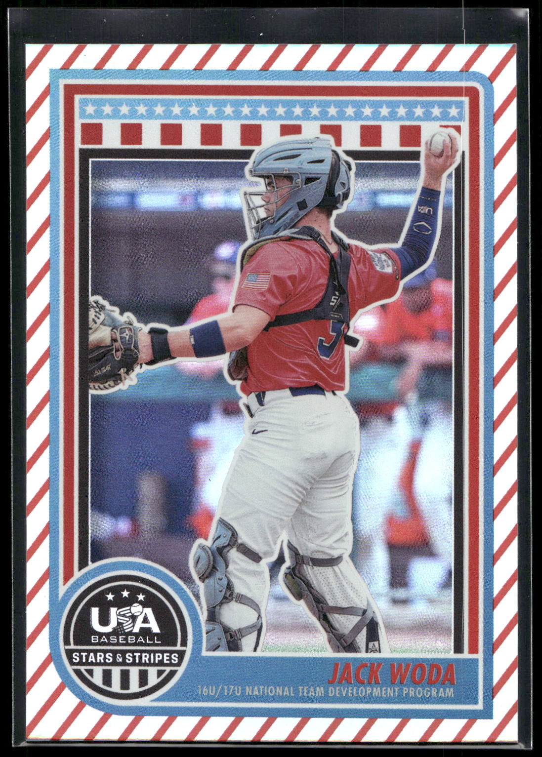 2025 Panini Stars & Stripes USA Baseball #116 Jack Woda Stripes