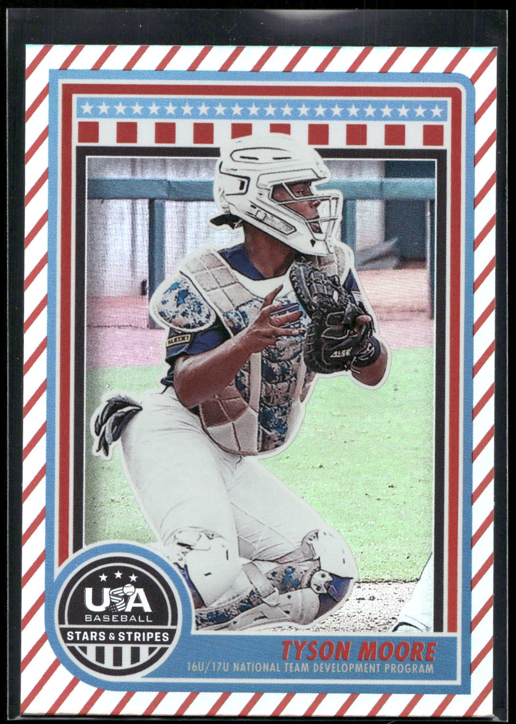 2025 Panini Stars & Stripes USA Baseball #174 Tyson Moore Stripes