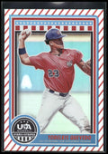 2025 Panini Stars & Stripes USA Baseball #132 Yodelkis Quevedo Stripes