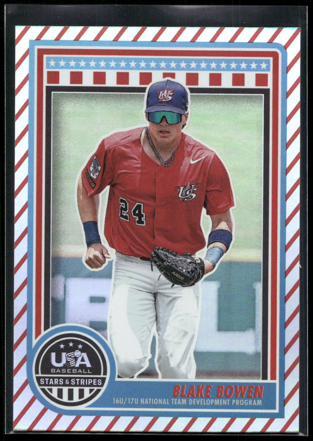 2025 Panini Stars & Stripes USA Baseball #190 Blake Bowen Stripes