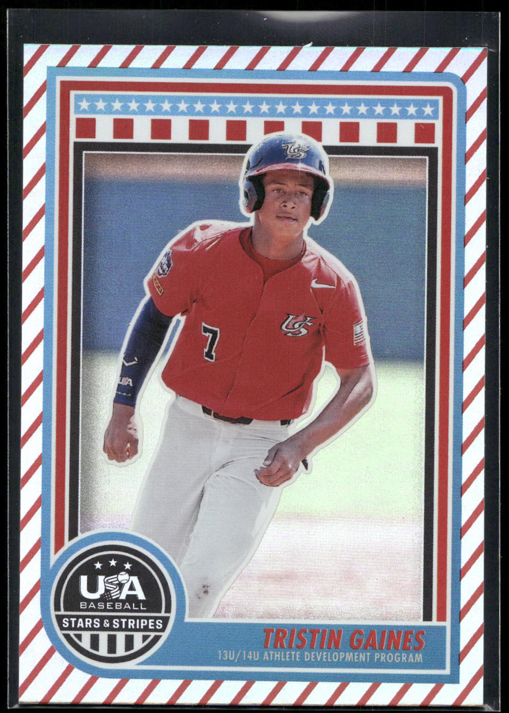 2025 Panini Stars & Stripes USA Baseball #149 Tristin Gaines Stripes