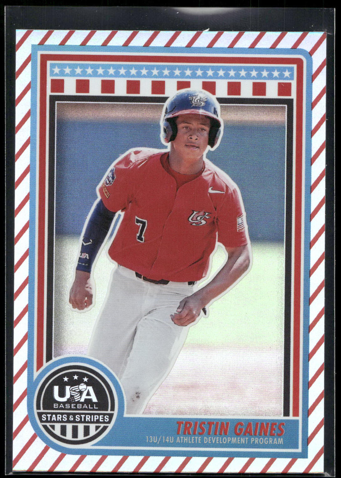 2025 Panini Stars & Stripes USA Baseball #149 Tristin Gaines Stripes