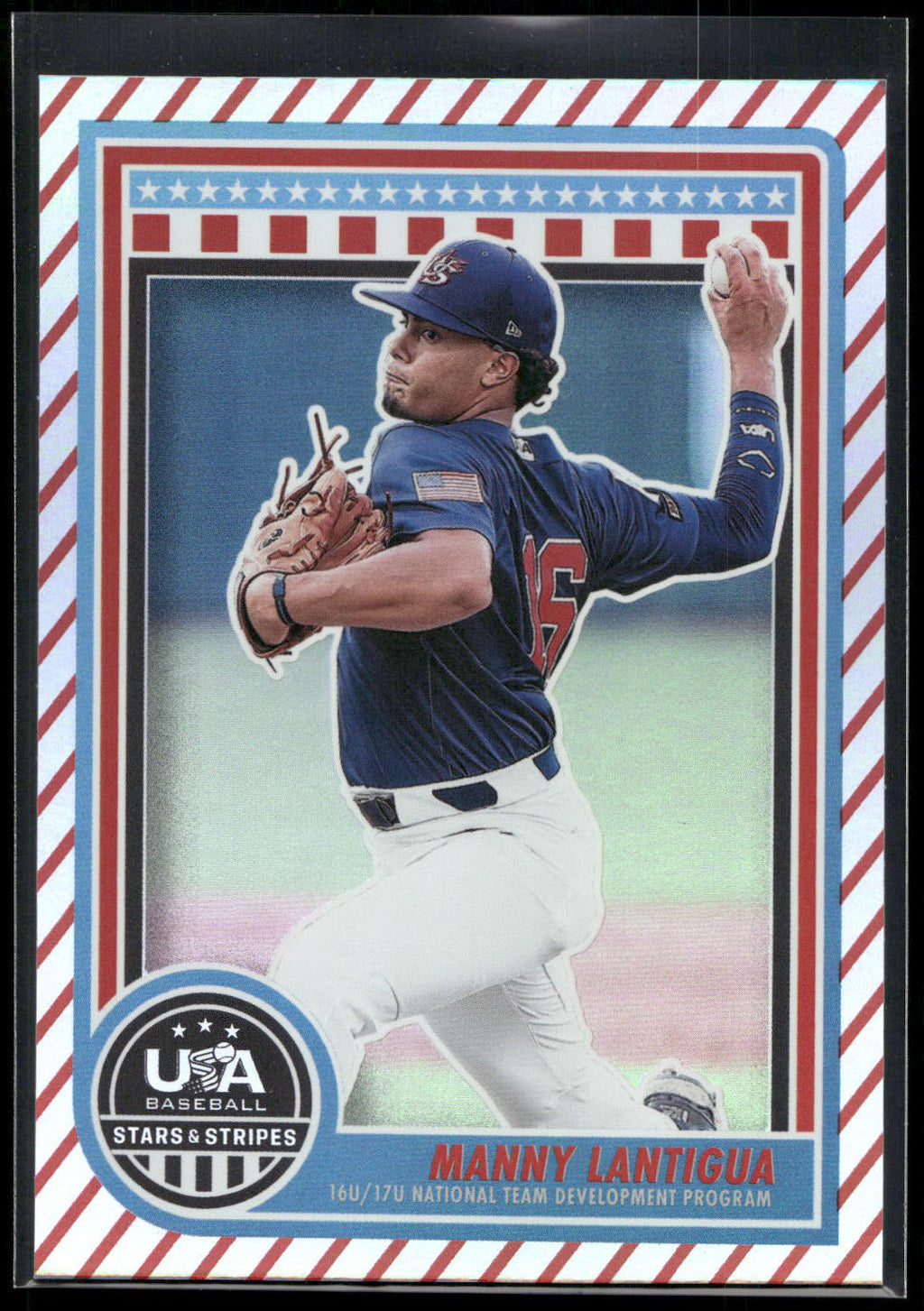 2025 Panini Stars & Stripes USA Baseball #108 Manny Lantigua Stripes