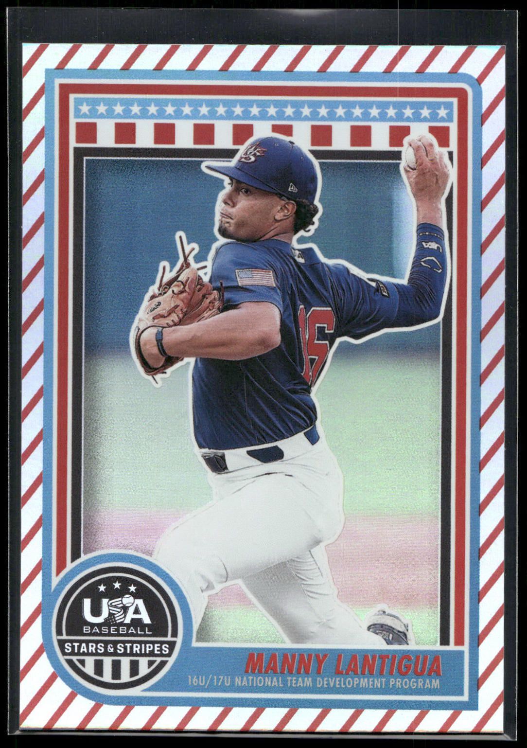 2025 Panini Stars & Stripes USA Baseball #108 Manny Lantigua Stripes