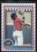 2025 Panini Stars & Stripes USA Baseball #156 Meridian Leffew Stripes