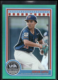 2025 Panini Stars & Stripes USA Baseball #164 Junior Lopez Green