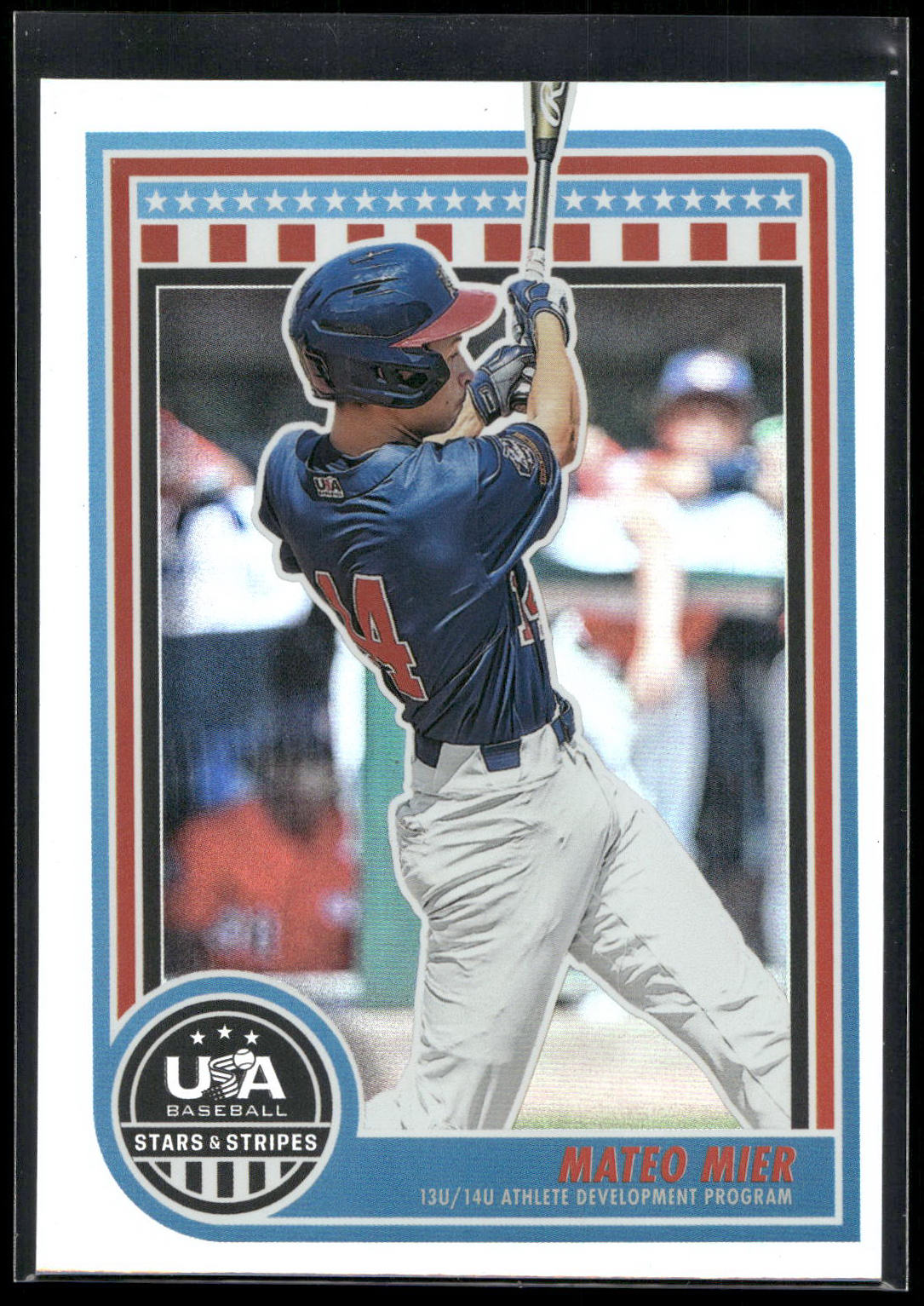 2025 Panini Stars & Stripes USA Baseball #109 Mateo Mier