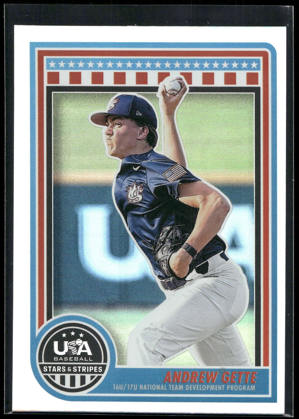 2025 Panini Stars & Stripes USA Baseball #168 Andrew Gette