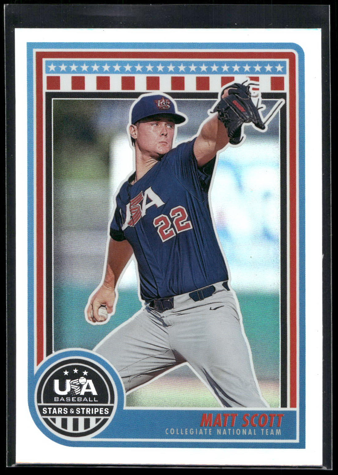 2025 Panini Stars & Stripes USA Baseball #78 Matt Scott