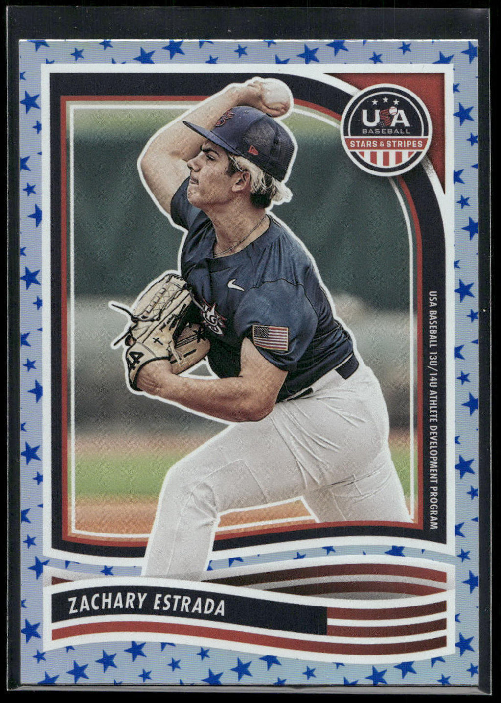 2024 Panini Stars & Stripes USA Baseball #113 Zachary Estrada Stars