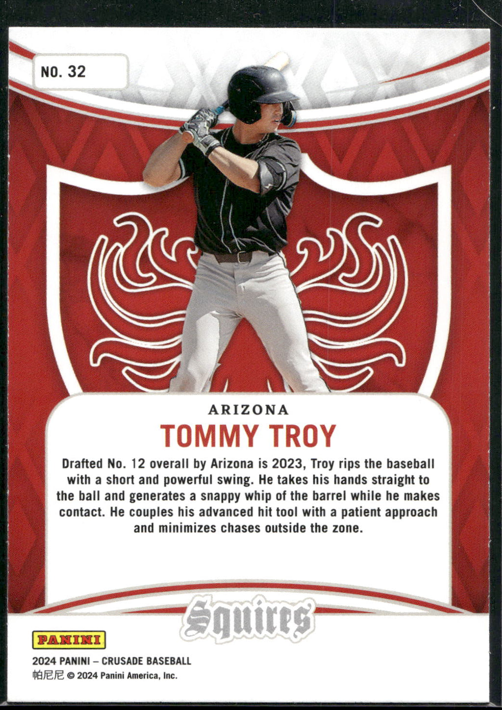 2024 Panini Crusade #32 Tommy Troy Squires