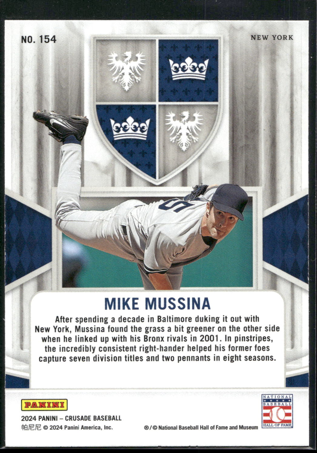 2024 Panini Crusade #154 Mike Mussina Silver