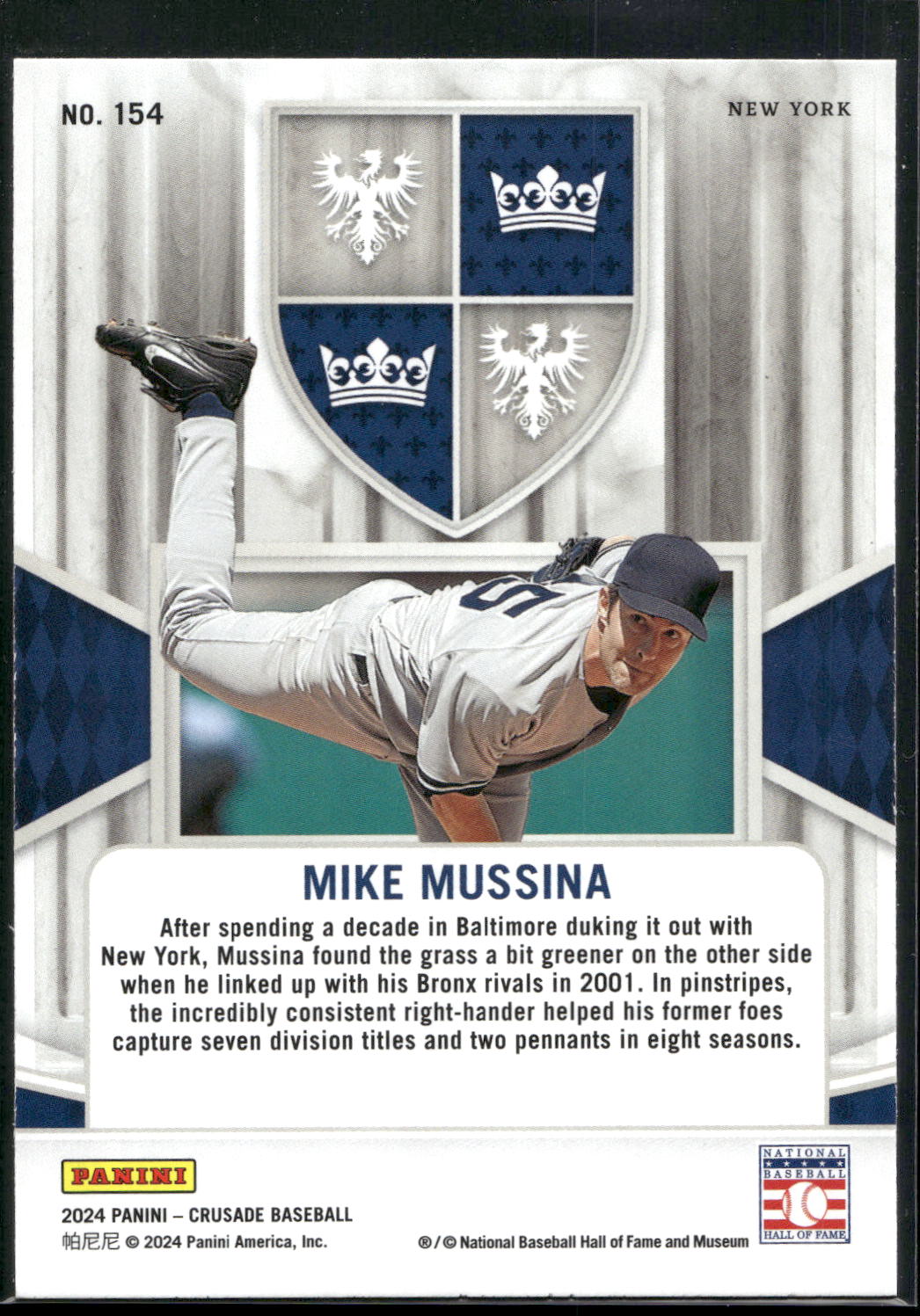 2024 Panini Crusade #154 Mike Mussina Silver