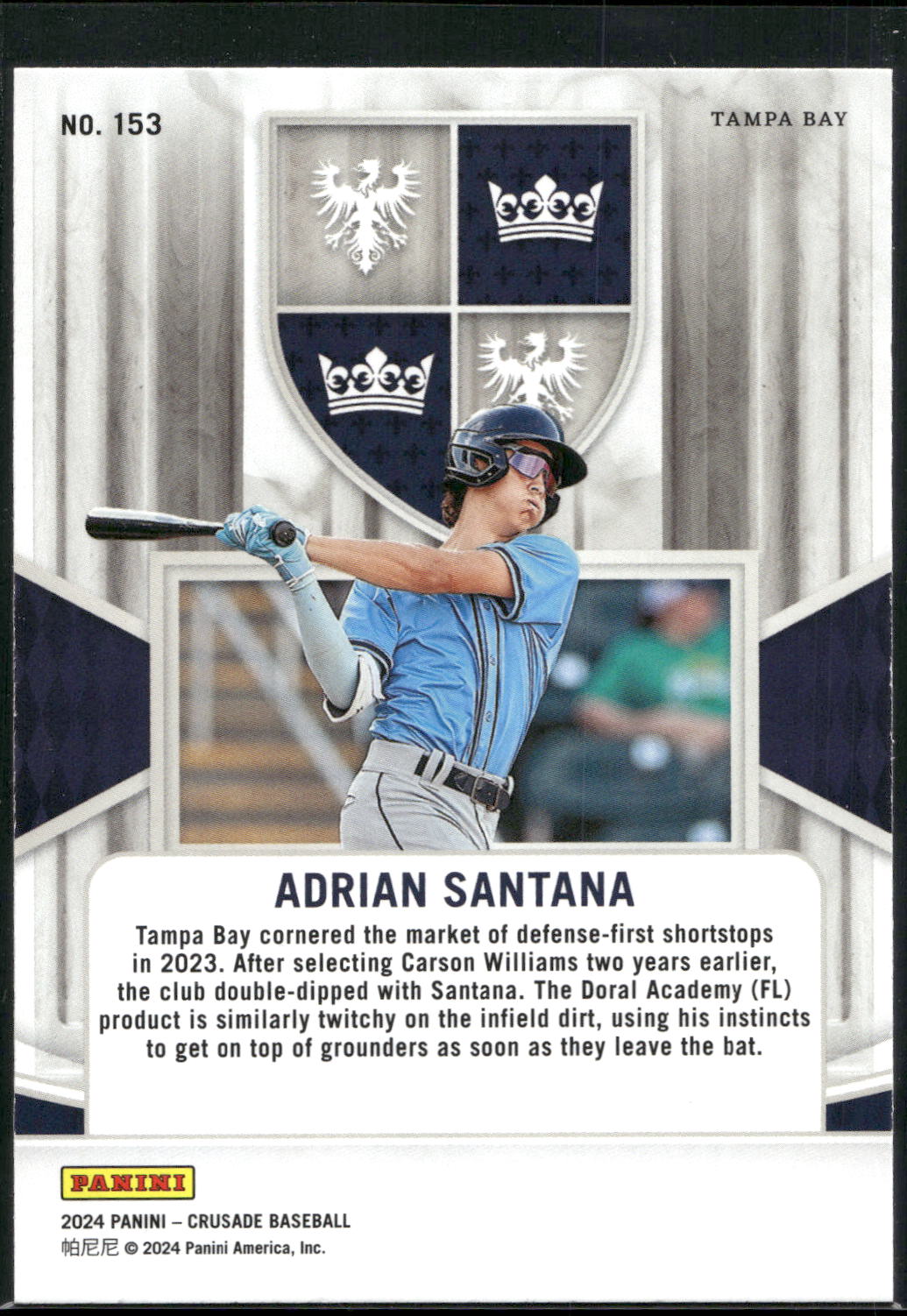 2024 Panini Crusade #153 Adrian Santana Silver