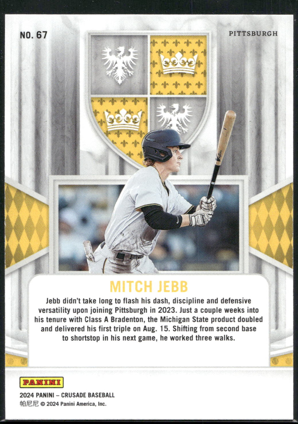 2024 Panini Crusade #67 Mitch Jebb Silver