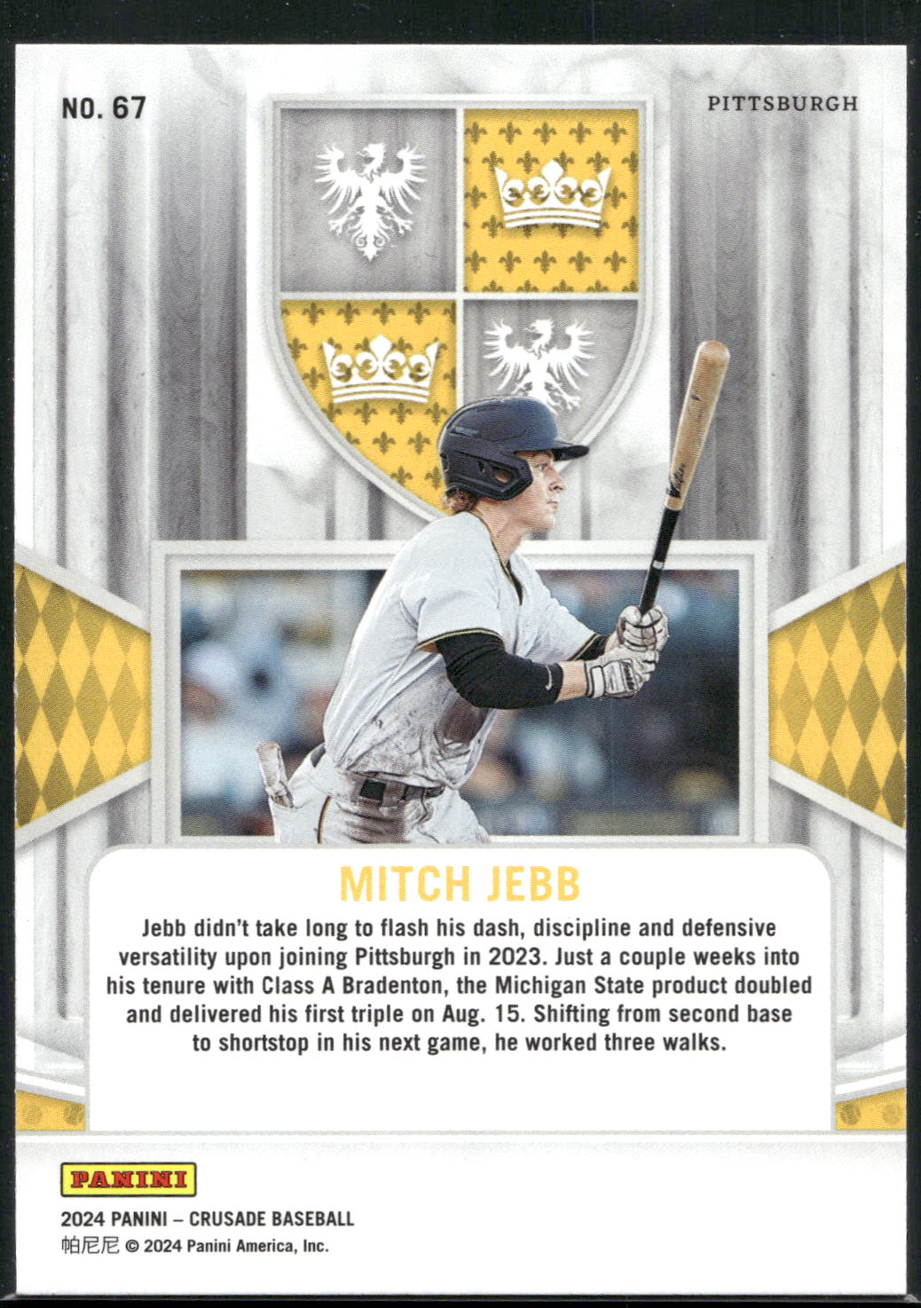2024 Panini Crusade #67 Mitch Jebb Silver