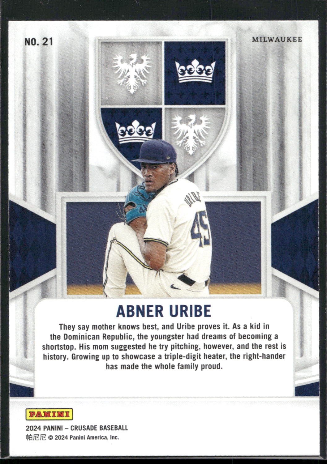 2024 Panini Crusade #21 Abner Uribe