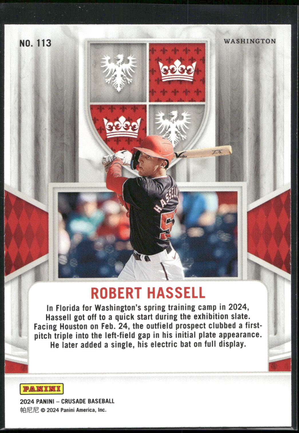 2024 Panini Crusade #113 Robert Hassell