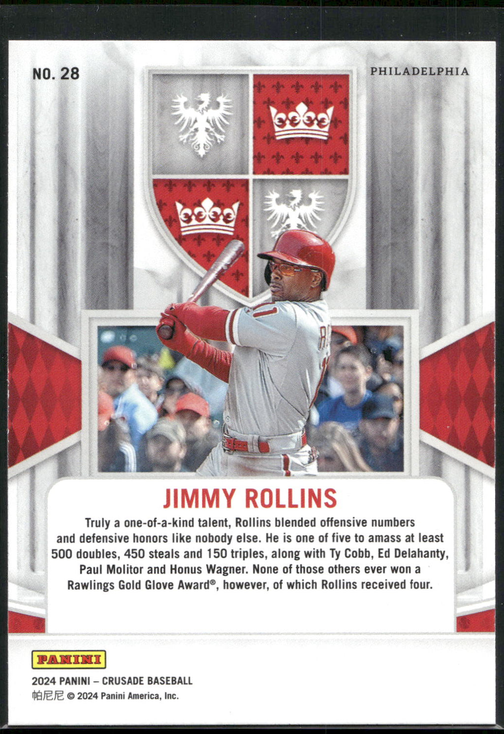 2024 Panini Crusade #28 Jimmy Rollins