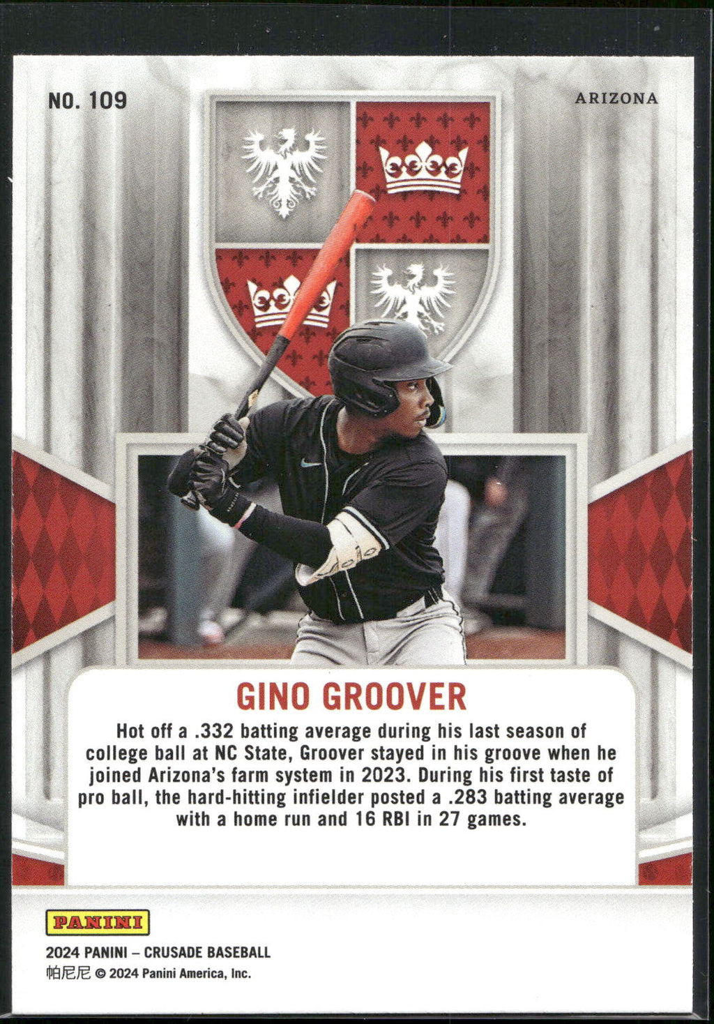 2024 Panini Crusade #109 Gino Groover