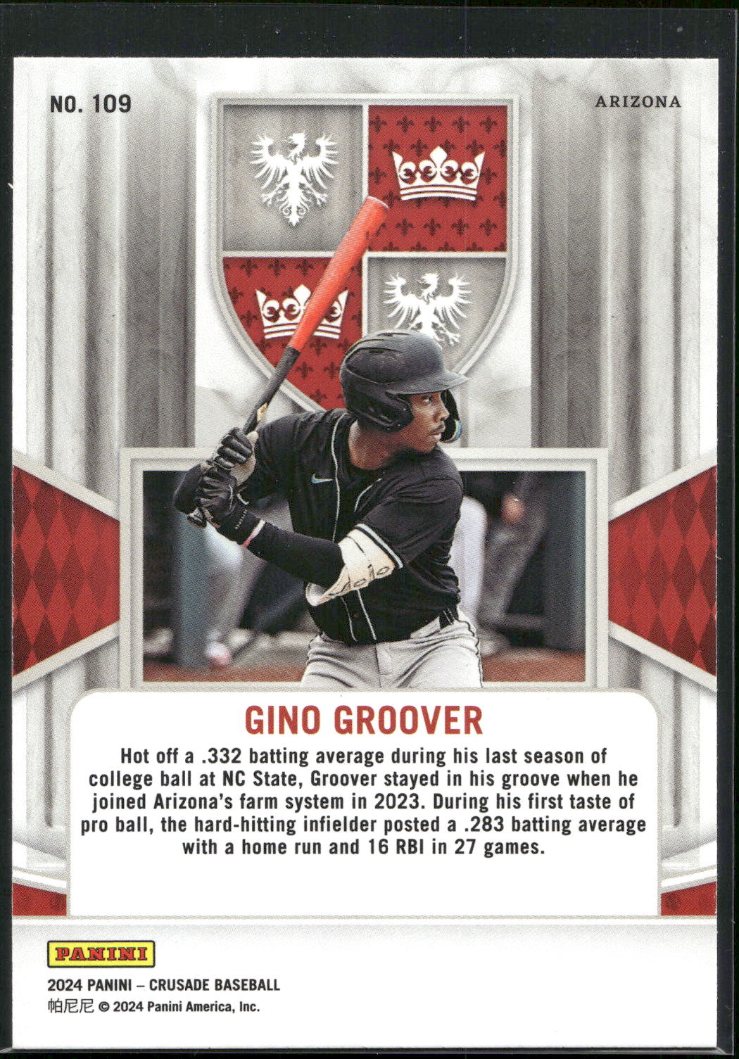 2024 Panini Crusade #109 Gino Groover