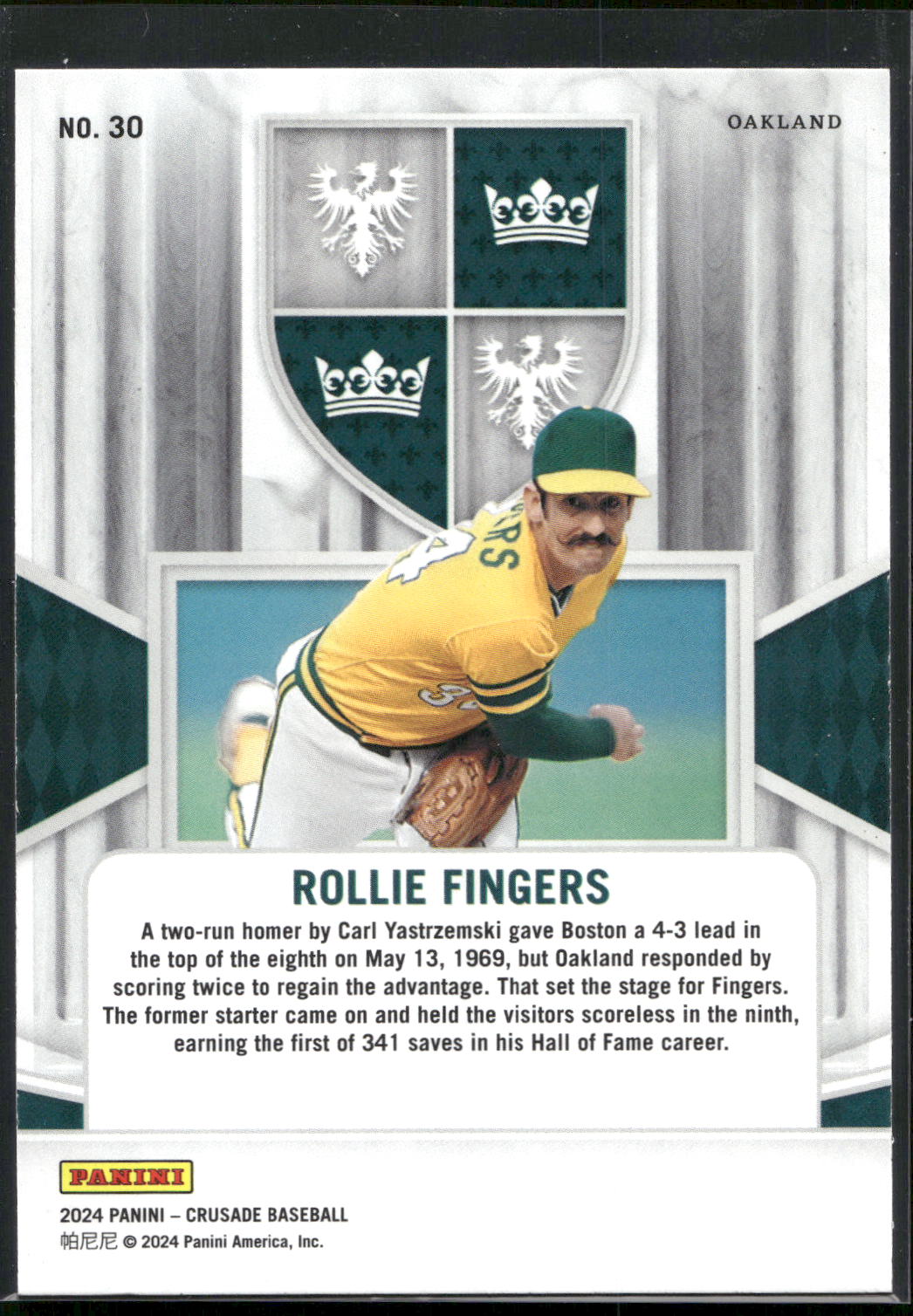 2024 Panini Crusade #30 Rollie Fingers