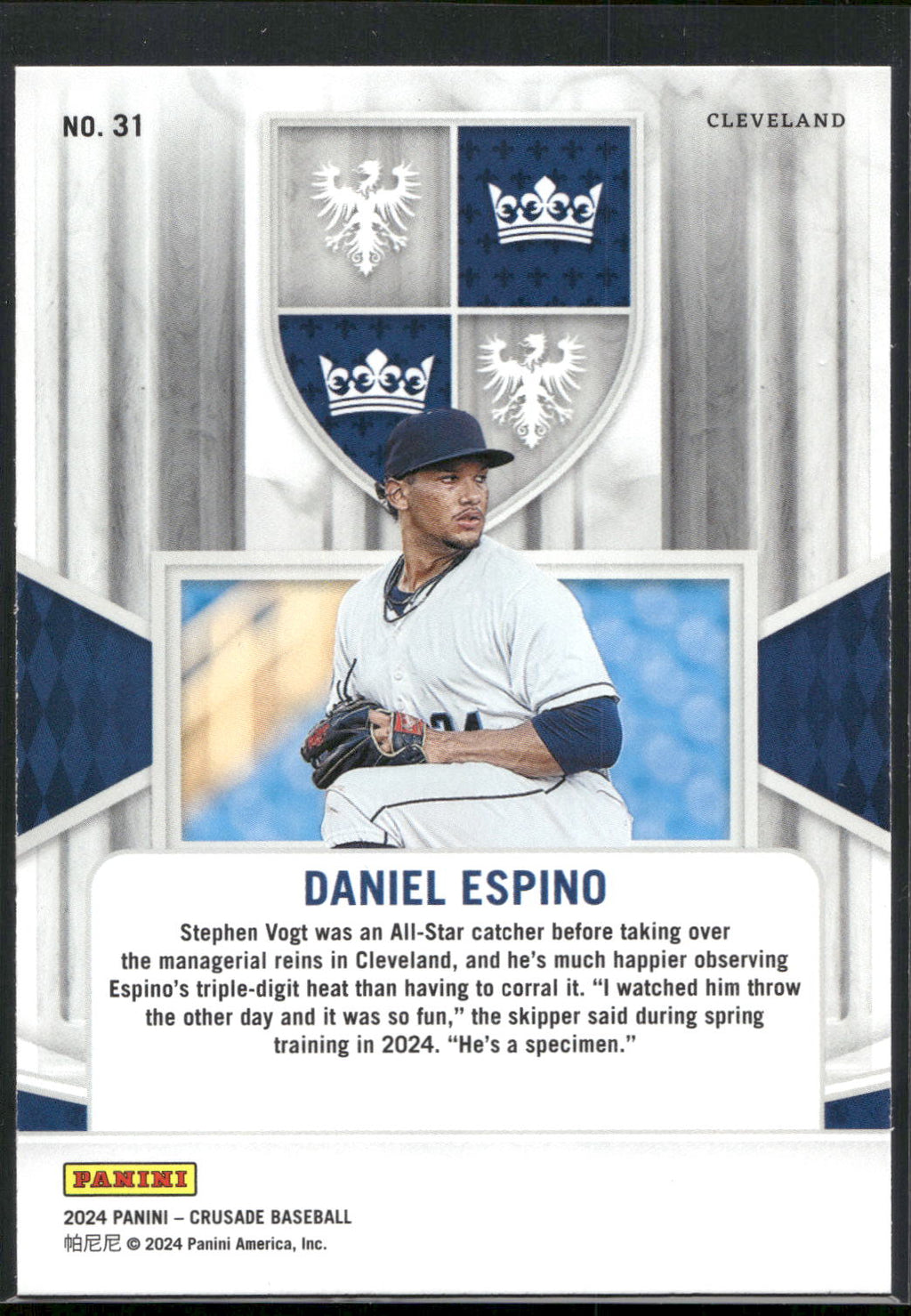 2024 Panini Crusade #31 Daniel Espino