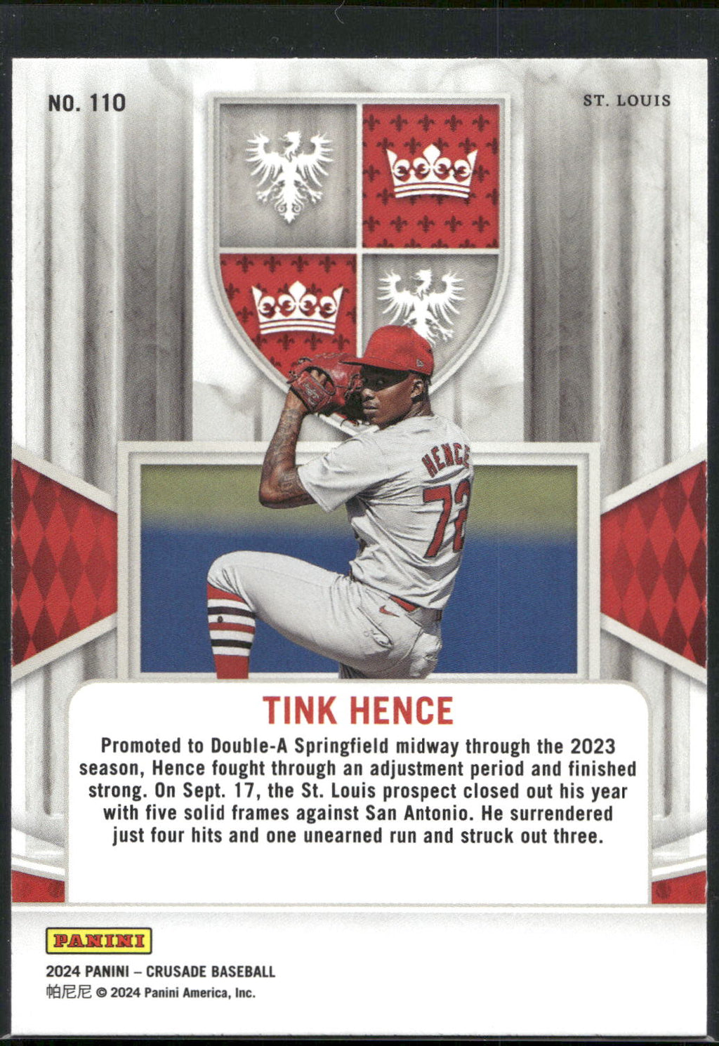 2024 Panini Crusade #110 Tink Hence