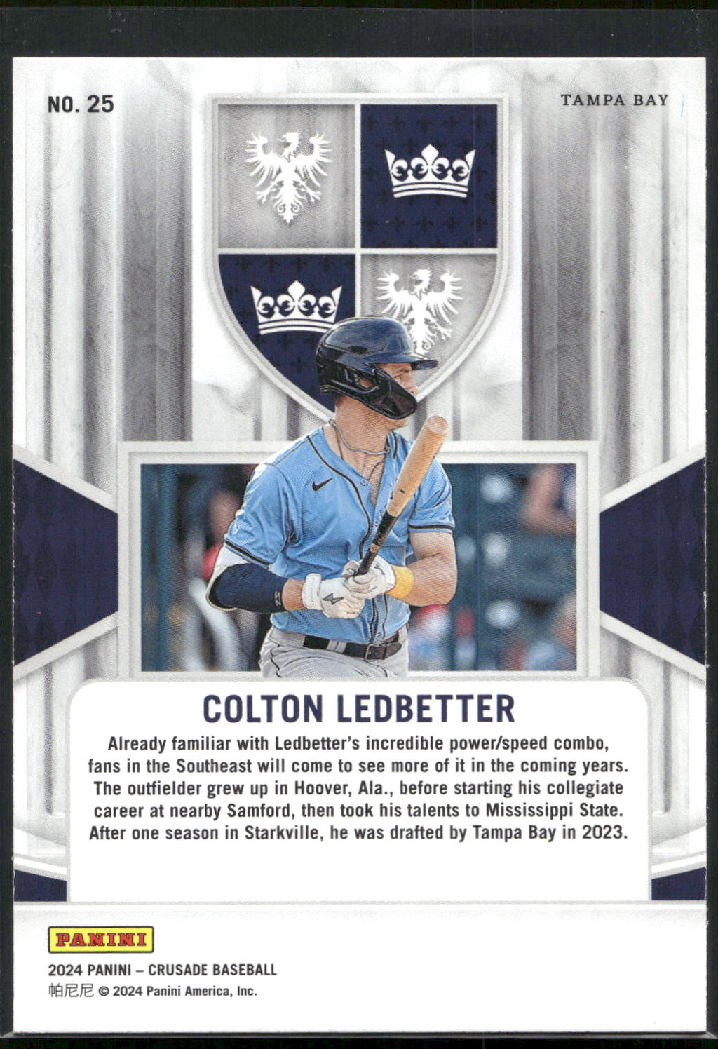 2024 Panini Crusade #25 Colton Ledbetter