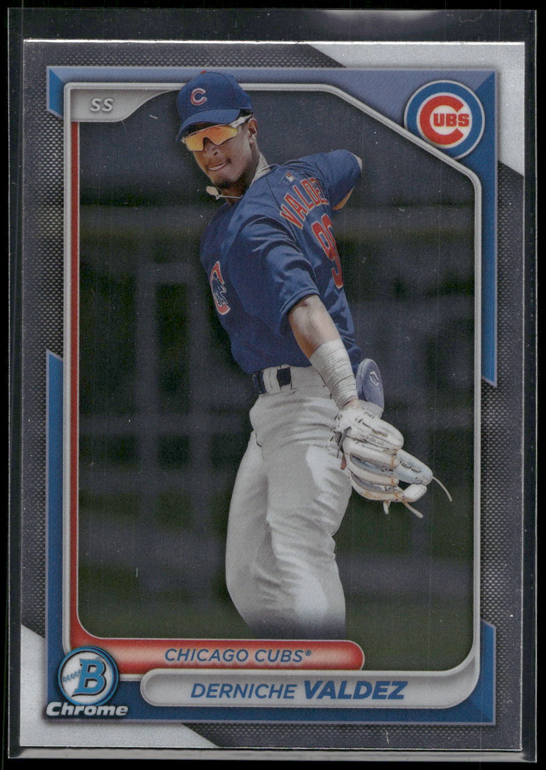 2024 Bowman #BCP-7 Derniche Valdez Chrome Prospects