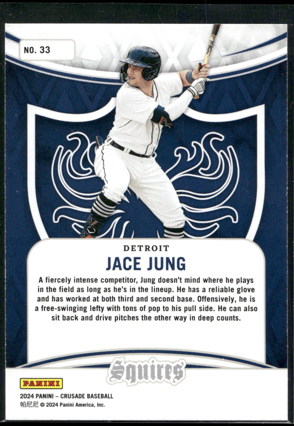 2024 Panini Crusade #33 Jace Jung Squires