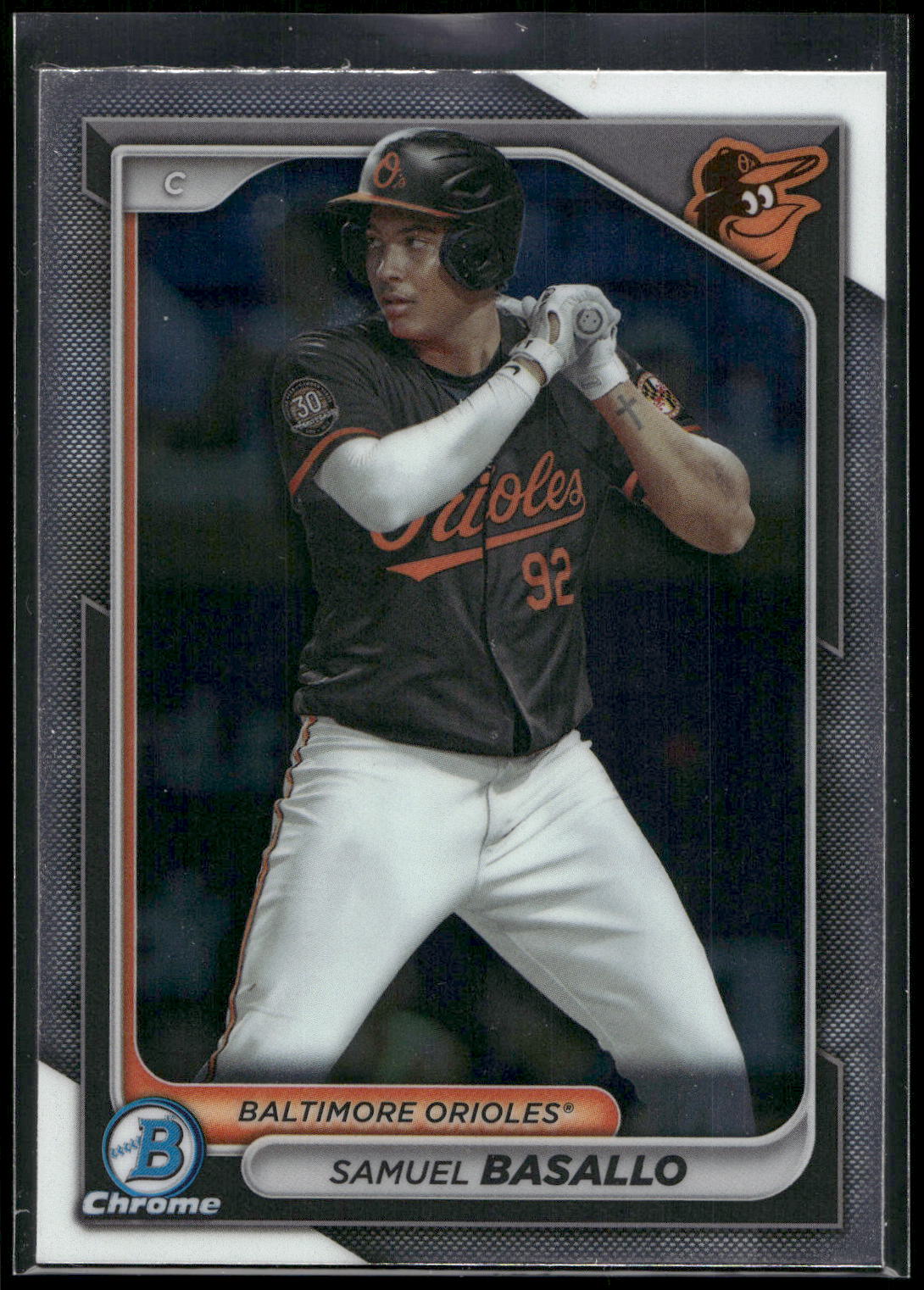 2024 Bowman #BCP-38 Samuel Basallo Chrome Prospects