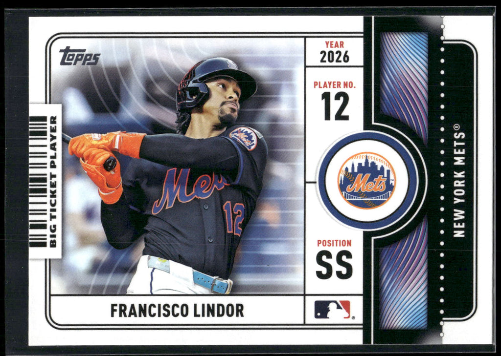 2026 Topps #BTP-10 Francisco Lindor Big Ticket Players