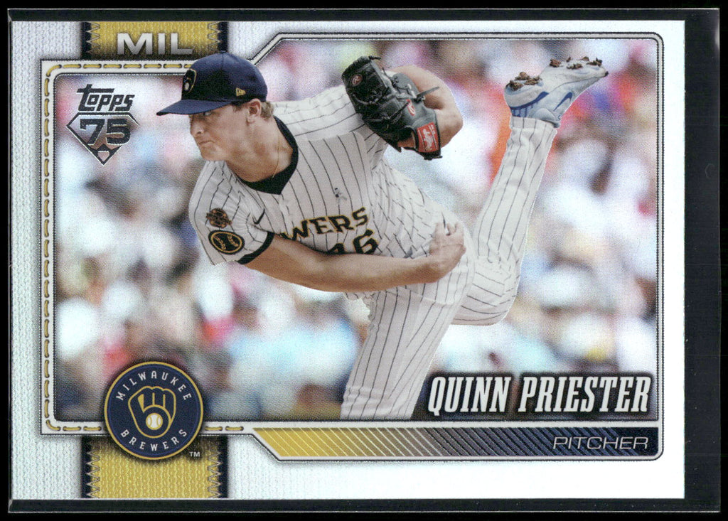 2026 Topps #186 Quinn Priester Rainbow Foil
