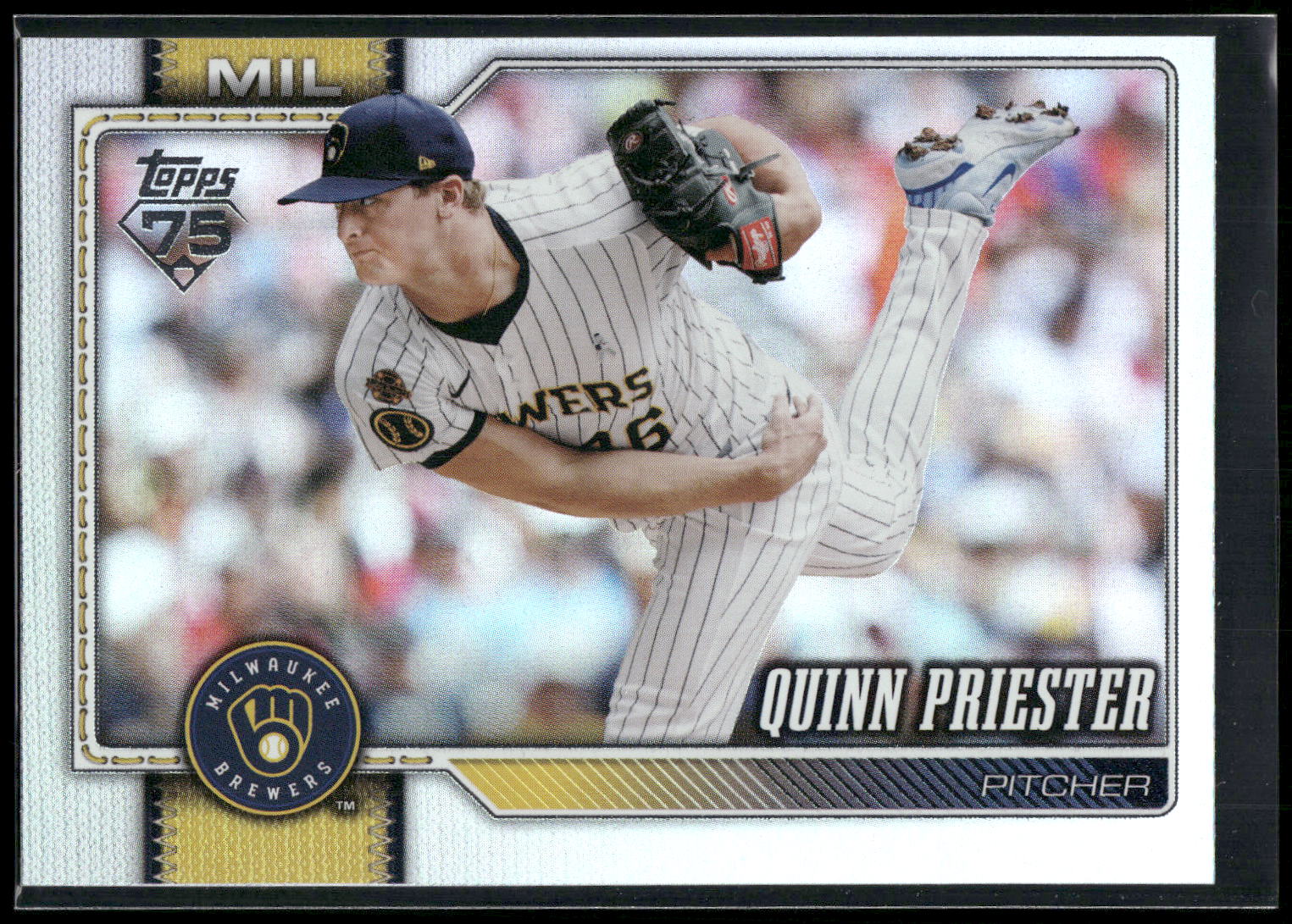 2026 Topps #186 Quinn Priester Rainbow Foil